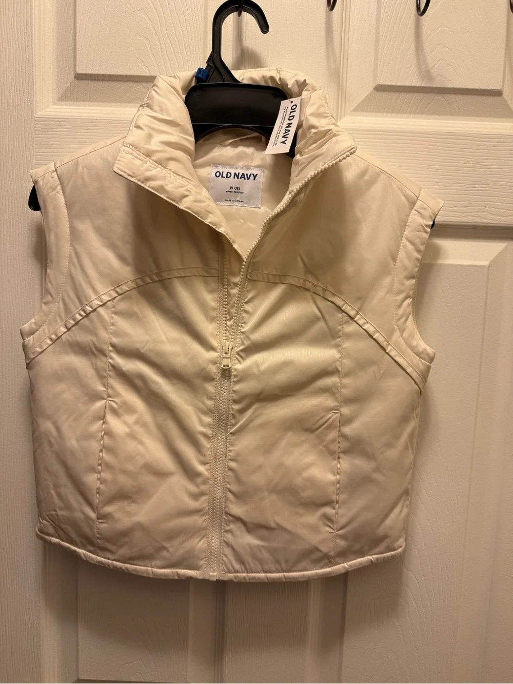 Old Navy Kids Cream Quilted Puffer Vest
